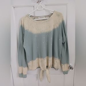 Impressions Hem & Thread Tie Dye Top